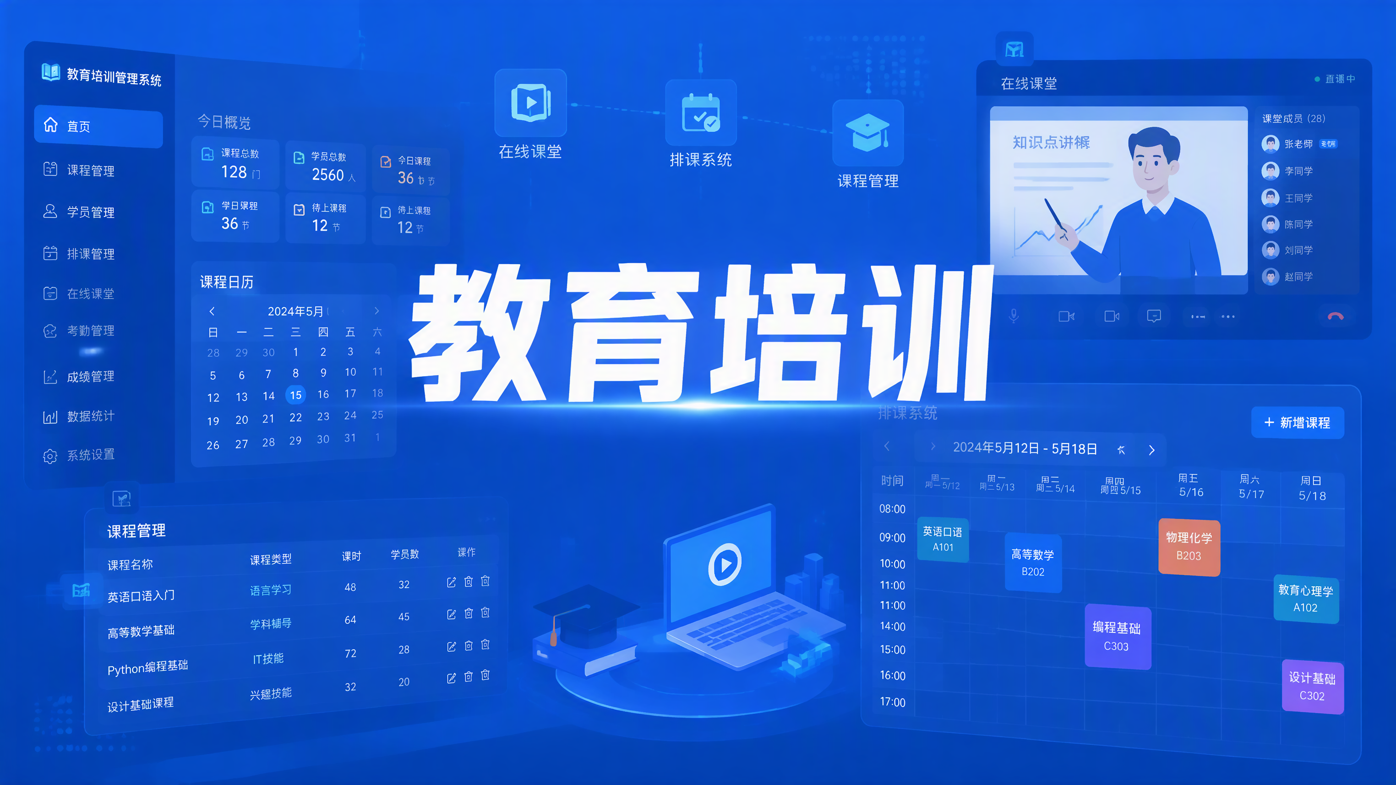 SH-EDU教务管理系统(排课+成绩+家校)V1.5